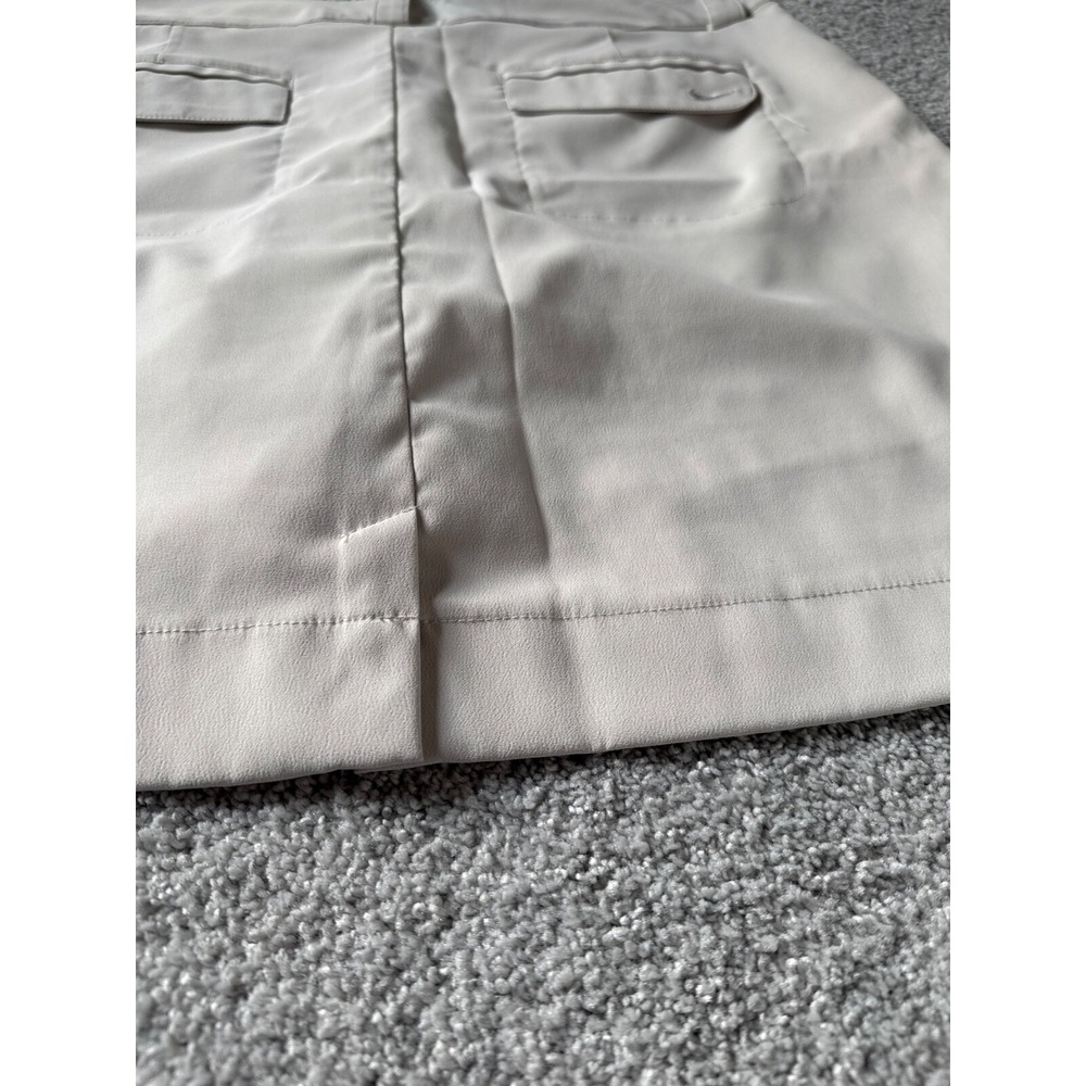 Nike Golf Performance Skort Cream Zip Pocket Women Size 12 Dri-Fit Activewear - Picture 3 of 4